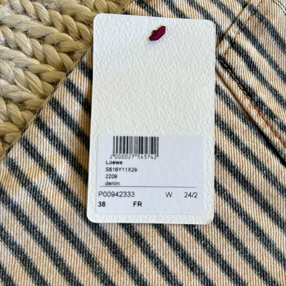 LOEWE DENIM SIZE 38 W TAG (US size 6-8) - Picture 4 of 4